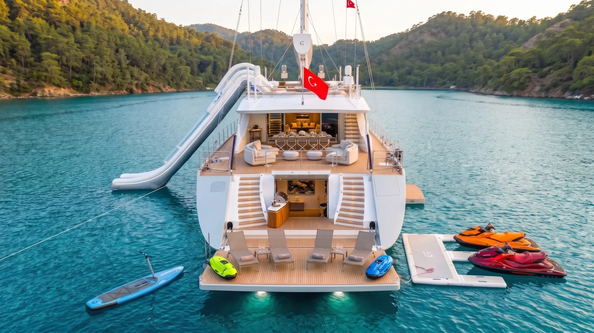 Water sports — yacht type card image