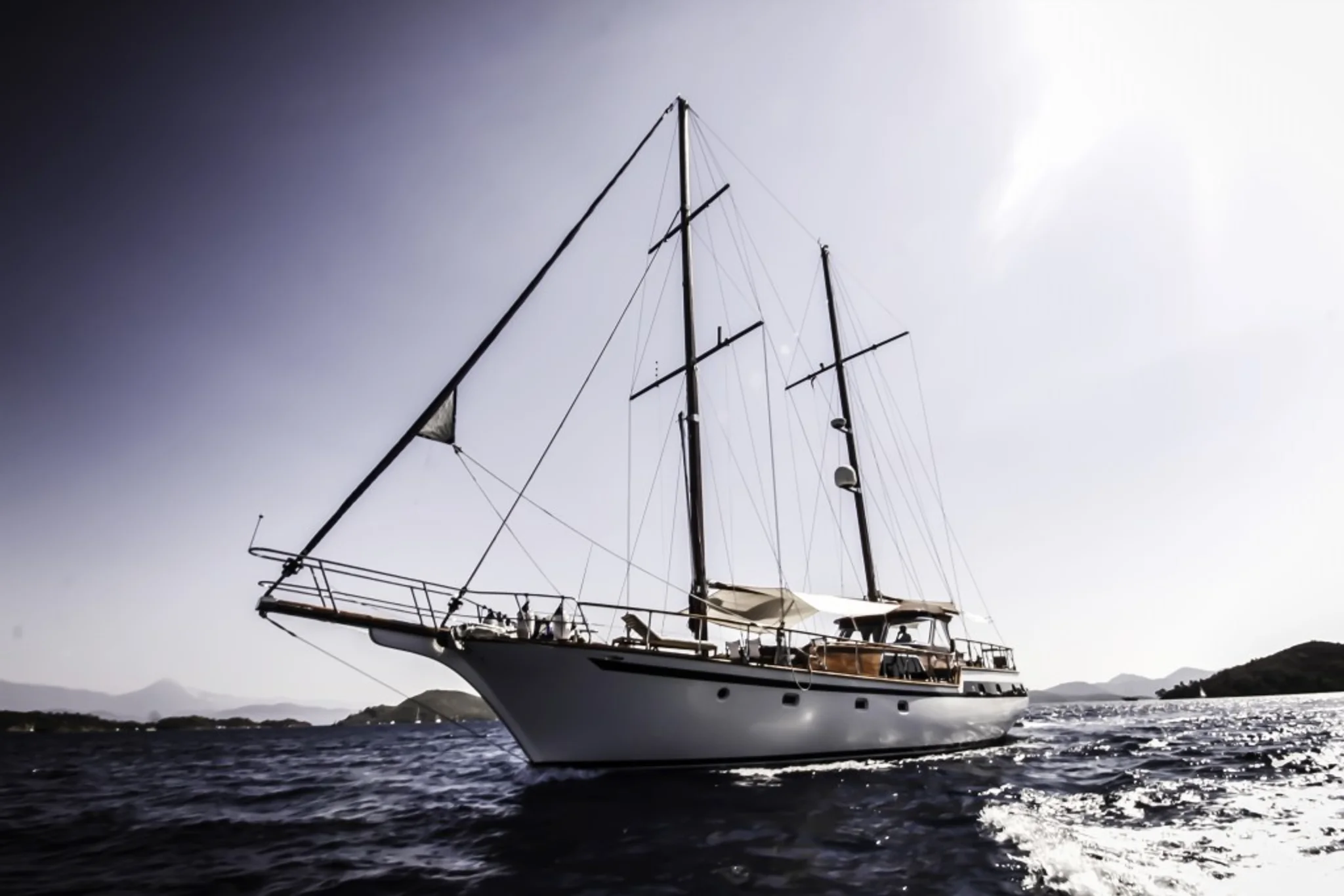 Wood yacht