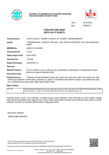 DTO certificate preview